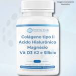 Colágeno Tipo II, Ácido Hialurônico, Magnésio, Vitamina D3, K2 e Silício - Suporte Completo para Articulações e Ossos