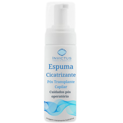 Espuma cicatrizante pós transplante capilar