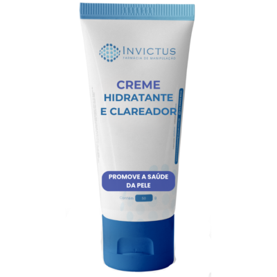 Creme hidratante e clareador