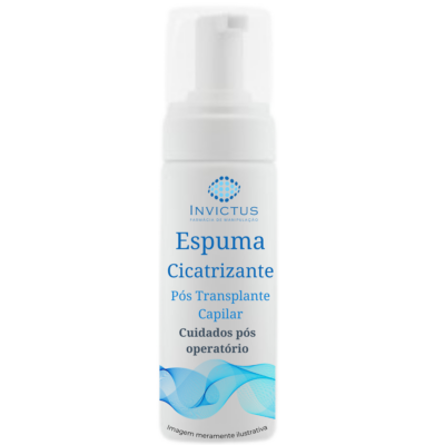 Espuma cicatrizante pós transplante capilar