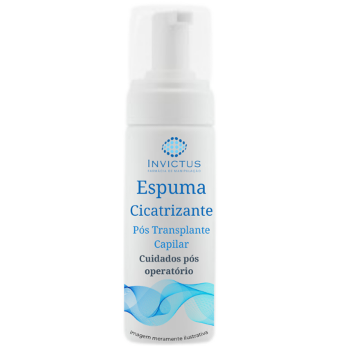 Espuma cicatrizante pós transplante capilar