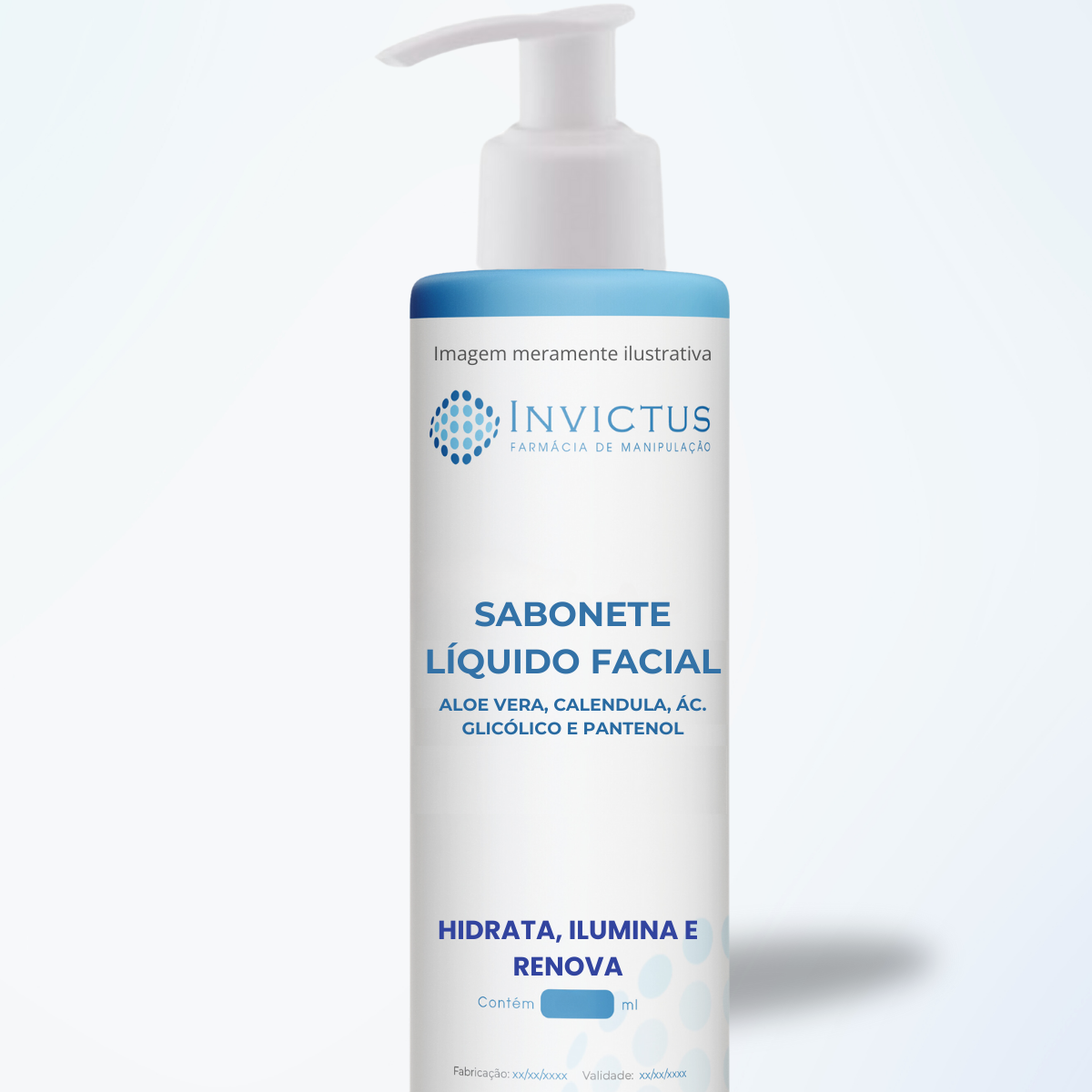 Sabonete facial hidrata ilumina e renova