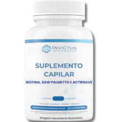 Suplemento capilar saw palmetto, biotina