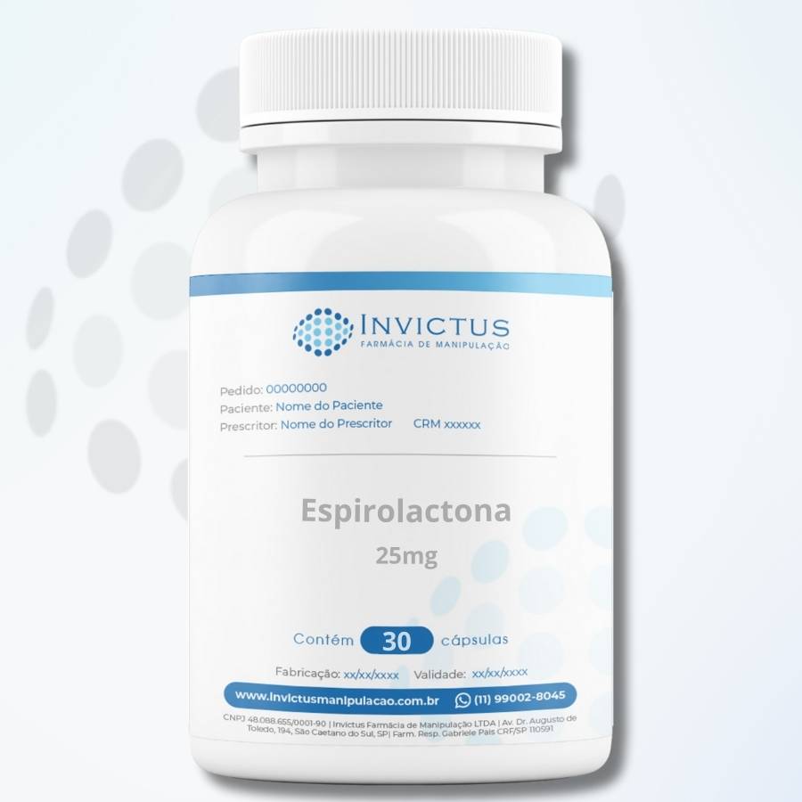 Espironolactona 25mg - 30 Cápsulas