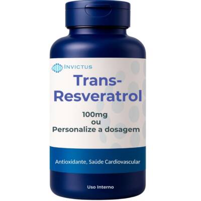 Trans resveratrol capsulas saude cardiovascular longevidade antioxidante