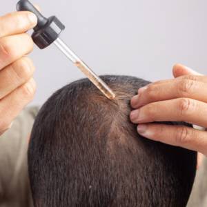 A finasterida tópica é uma alternativa segura e compravadamente eficaz para o tratamento da AAG em loção combinada com minoxidil