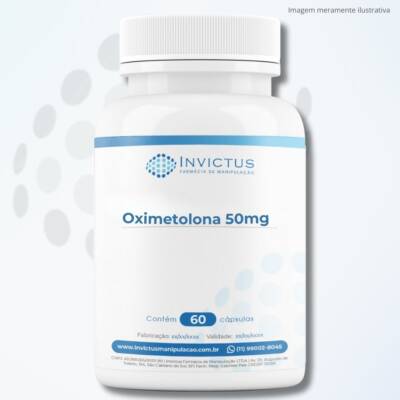 Oximetolona 50mg - Anabolizante Androgênico - 60 Cápsulas