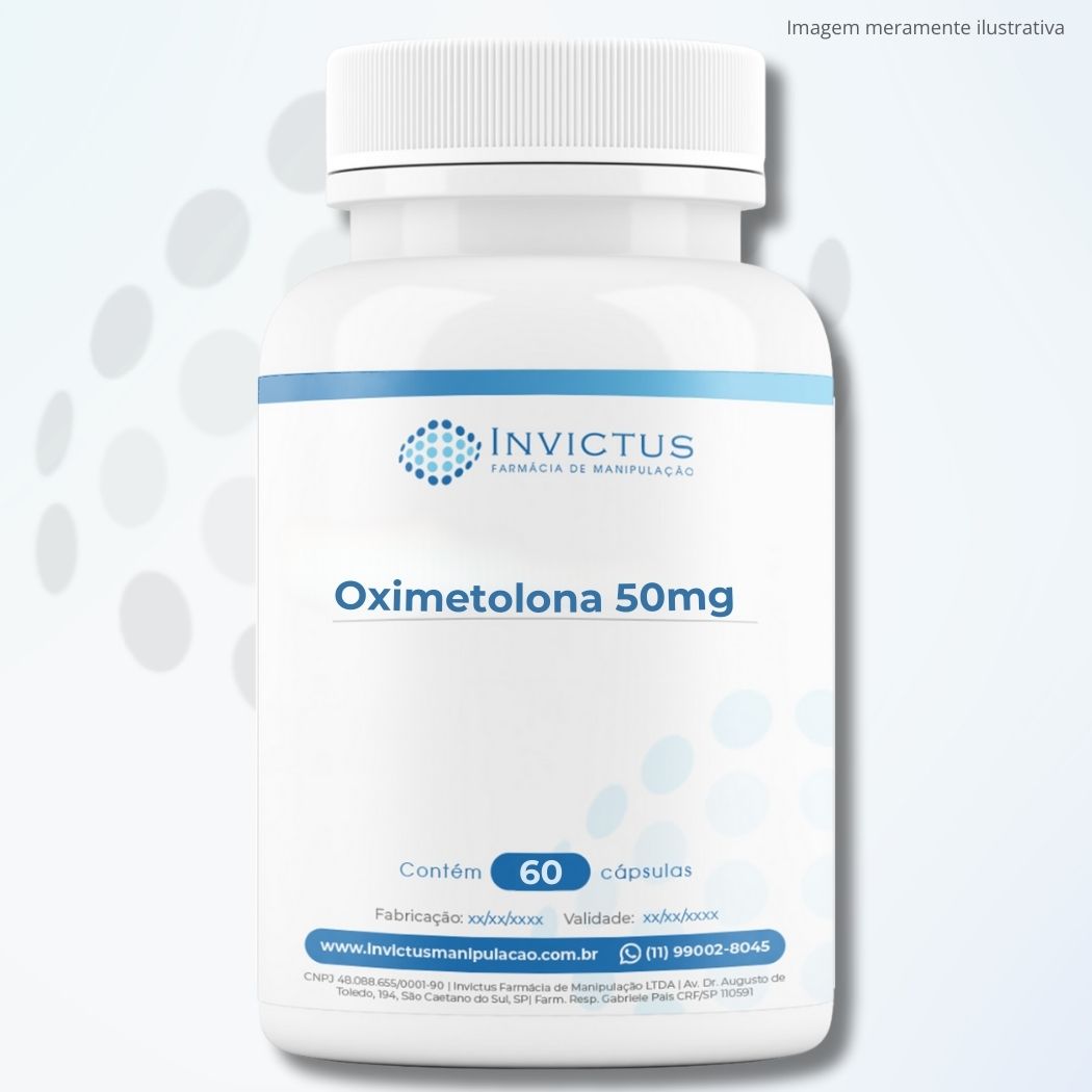 Oximetolona 50mg - Anabolizante Androgênico - 60 Cápsulas