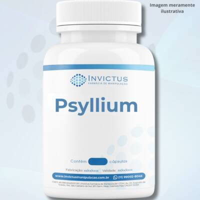 Psyllium 500mg Cápsulas - Saúde Digestiva e Colesterol