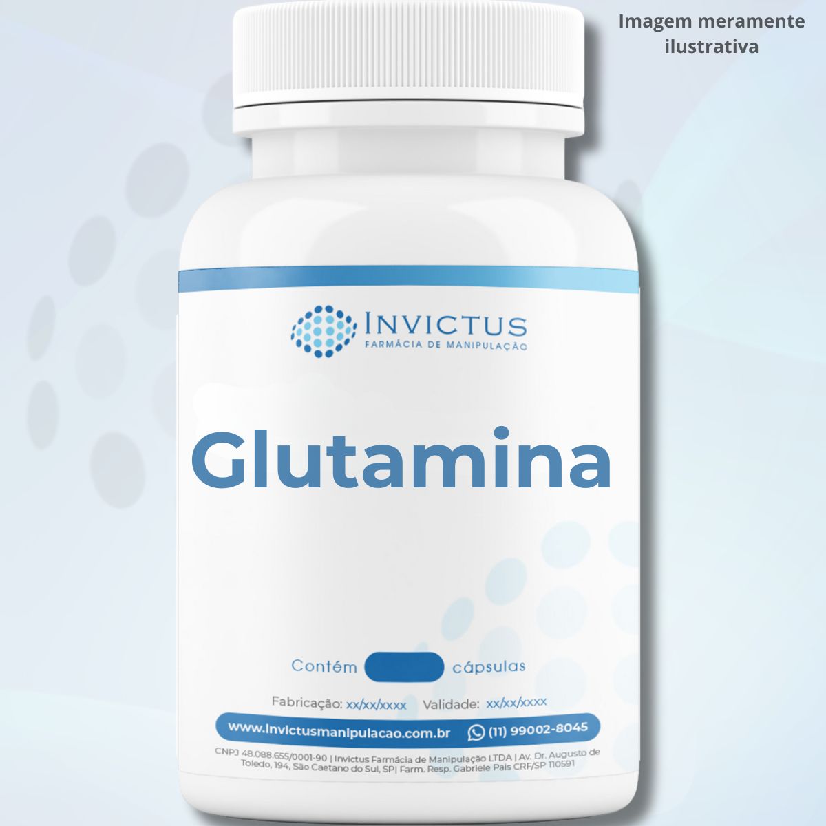 Glutamina 500mg Cápsulas - Recuperação Muscular e Imunidade