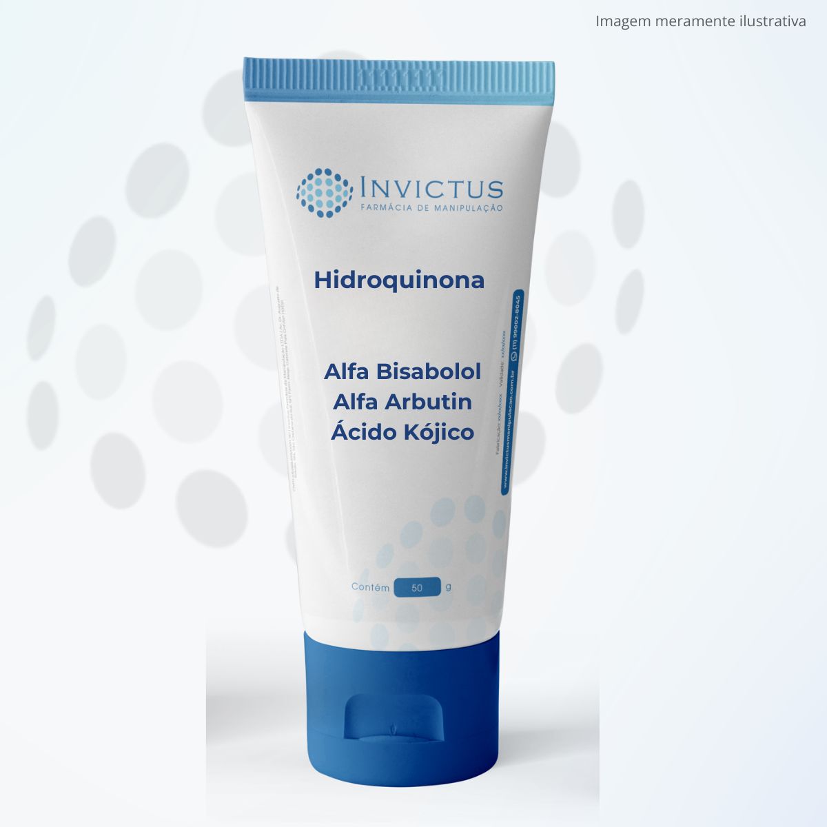 Hidroquinona 5% Creme Second Skin - Creme Clareador para Melasma com Hidroquinona, Alfa Bisabolol, Alfa Arbutin Ácido Kójico