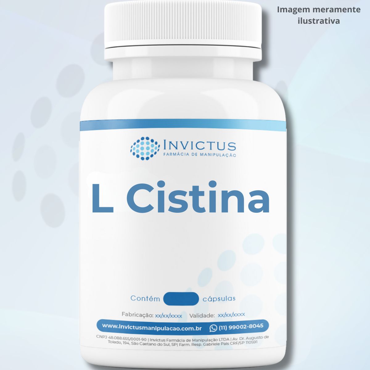 L Cistina 450mg - Suplemento em Cápsulas