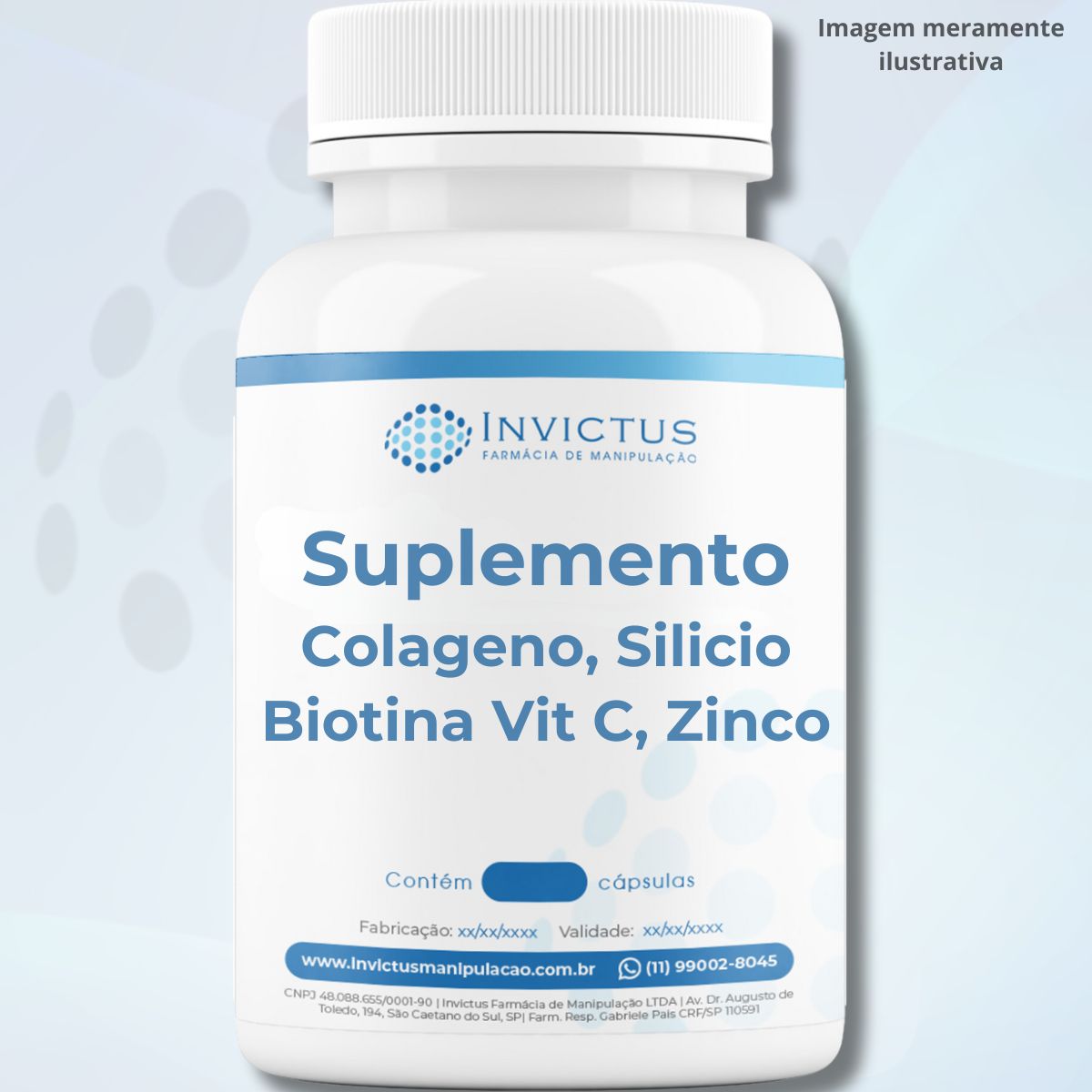 Silício+Biotina+Colágeno+Vit C+Zinco - Pele, Cabelos e Unhas