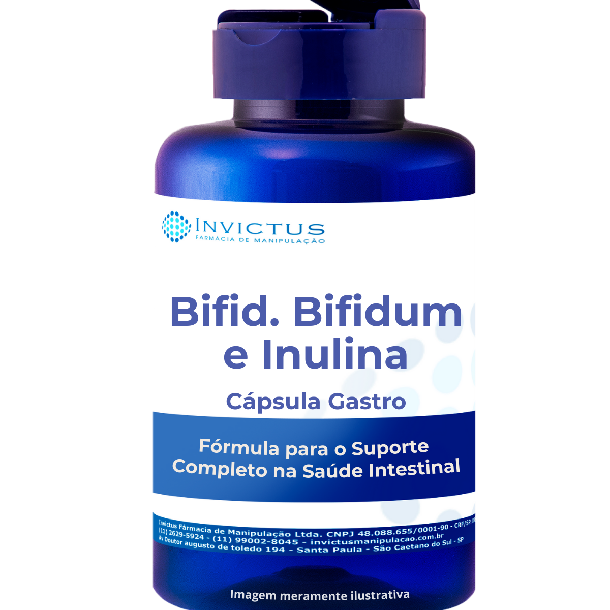 Bifidobacterium bifidum inulina cápsulas gastro resistente