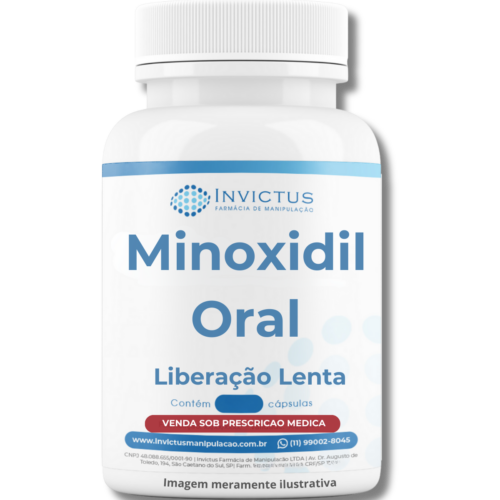 Minoxidil oral de liberação prolongada