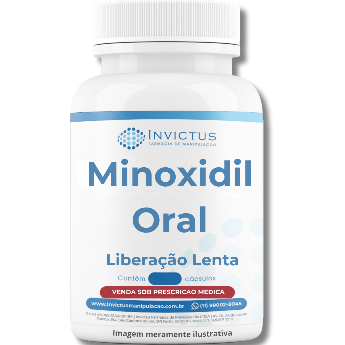 Minoxidil oral de liberação prolongada