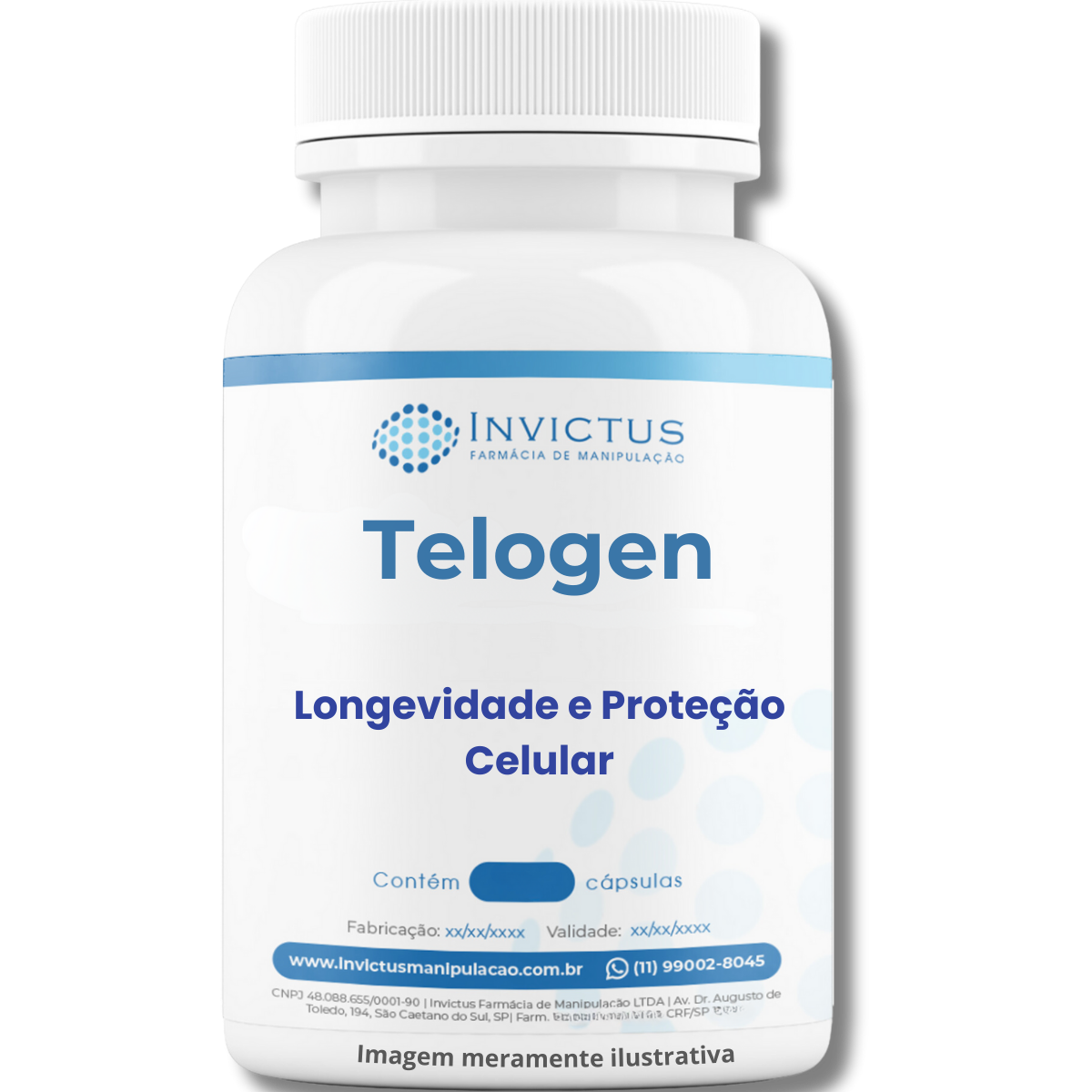 Telogen 300mg longevidade e proteção celular