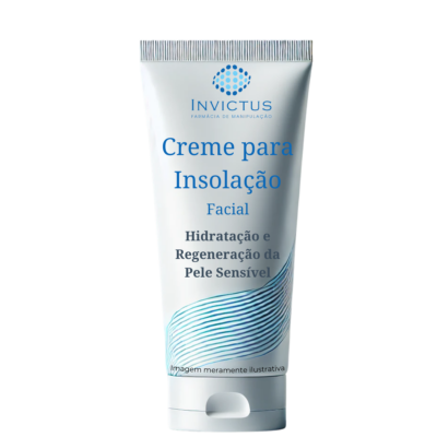 Creme para insolação facial