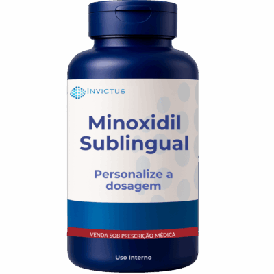 Minoxidil oral sublingual em cápsulas de dosagem personalizada