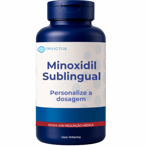 Minoxidil oral sublingual em cápsulas de dosagem personalizada