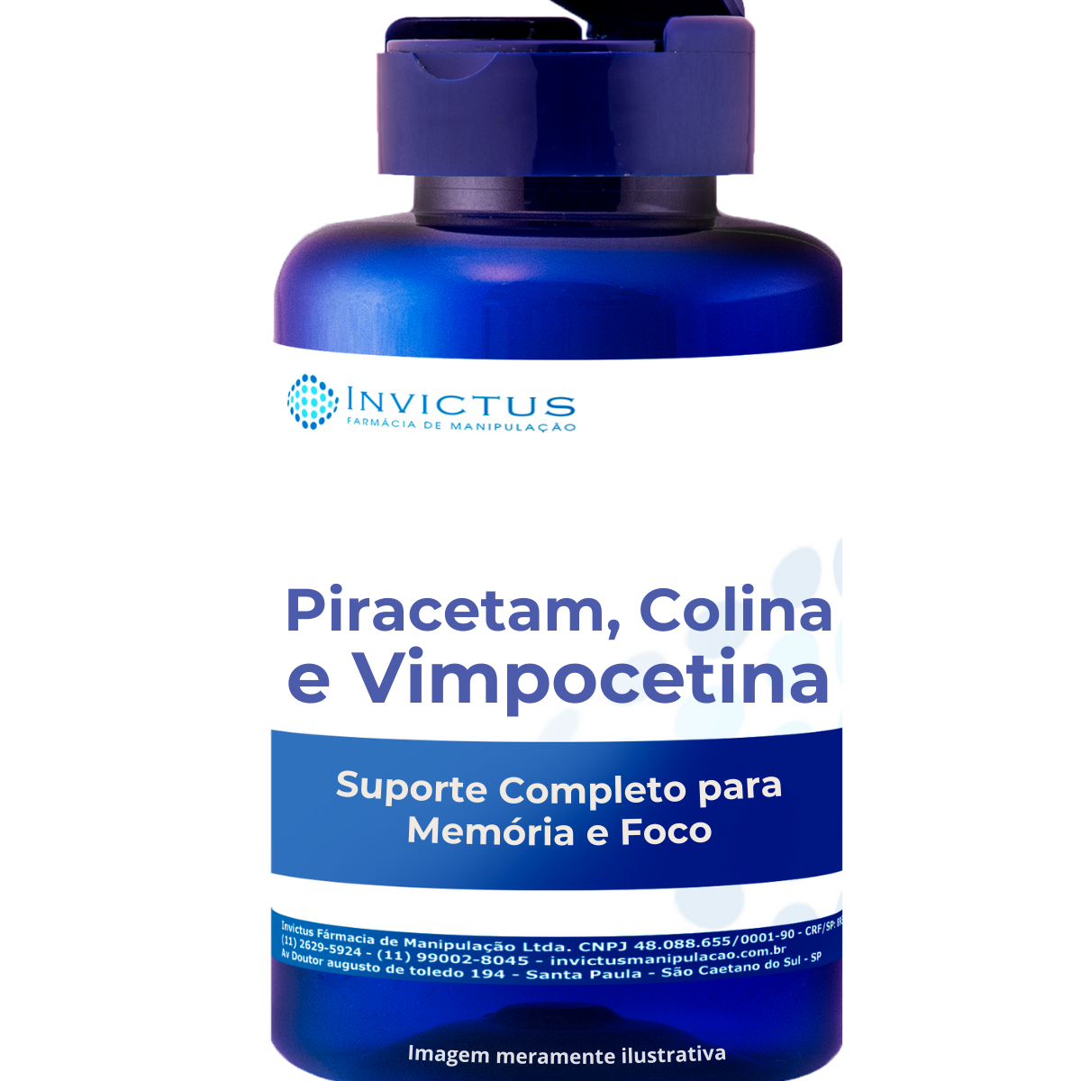 Piracetam, colina e vimpocetina