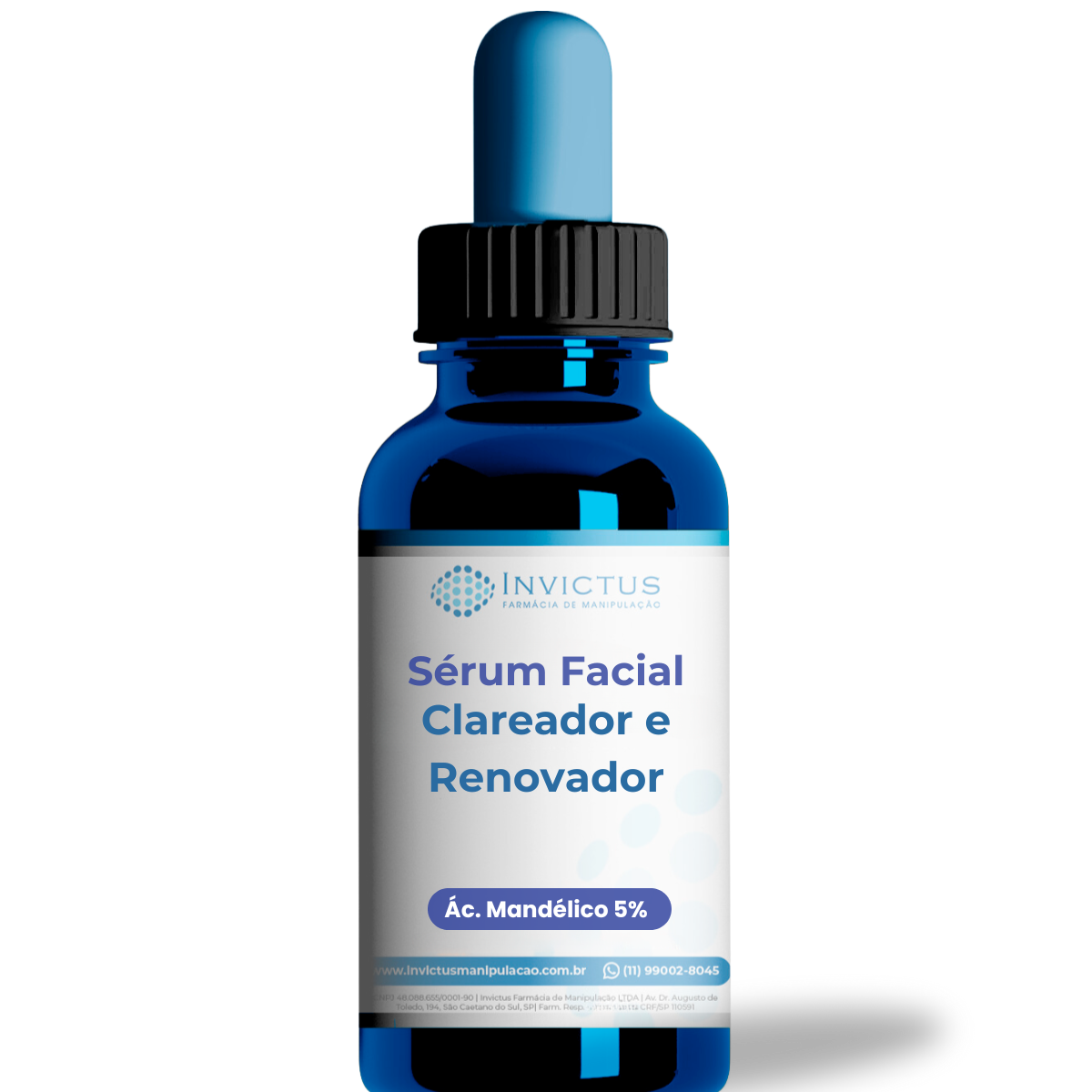 Serum facial clareador e renovador