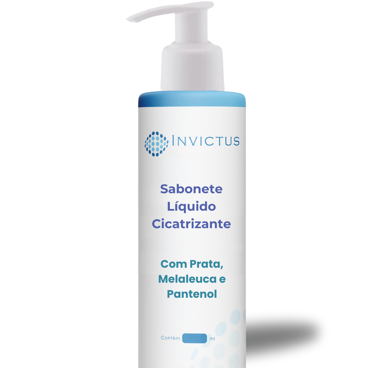 Sabonete liquido cicatrizante para feridas com nano prata pantenol alantoina e melaneuca