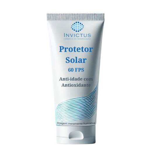 Protetor solar 60 fps anti idade com antioxidantes 50g Protetor solar 60 fps anti idade com antioxidantes 50g
